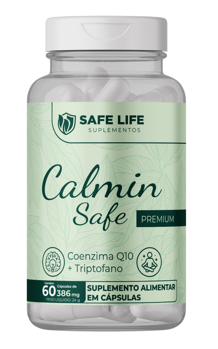 CalminSafe — Coenzima Q10 + Triptófano, 60 cápsulas