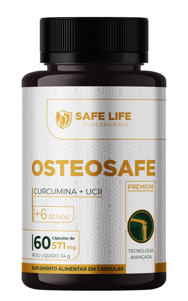 OsteoSafe — Curcumina + UC-II, 60 cápsulas